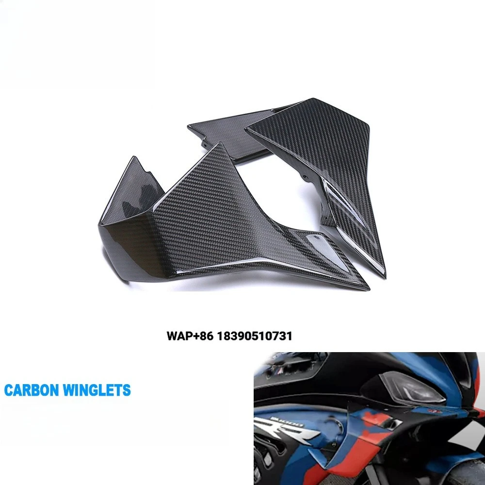 

100% Carbon Fiber M1000RR Motorcycle Front Spoiler Fixed Winglets Wind