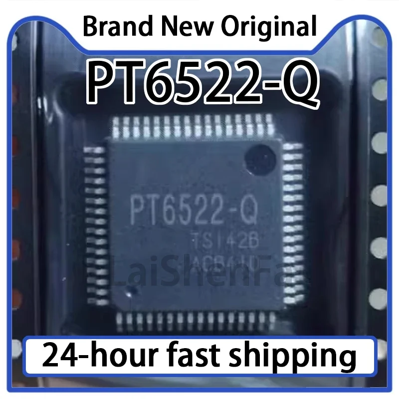 1PCS PT6522-Q PT6522LQ QFP-64 New Automotive Instrument Panel Garbled Code Common Problem Power Management IC Chip in Stock