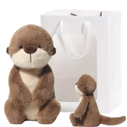 Kawaii Cartoon Sea Otter Plush Doll High Quality Brown Sea Otter Plush Toy Super Soft Home Decor For Boys Girls Christmas Gifts