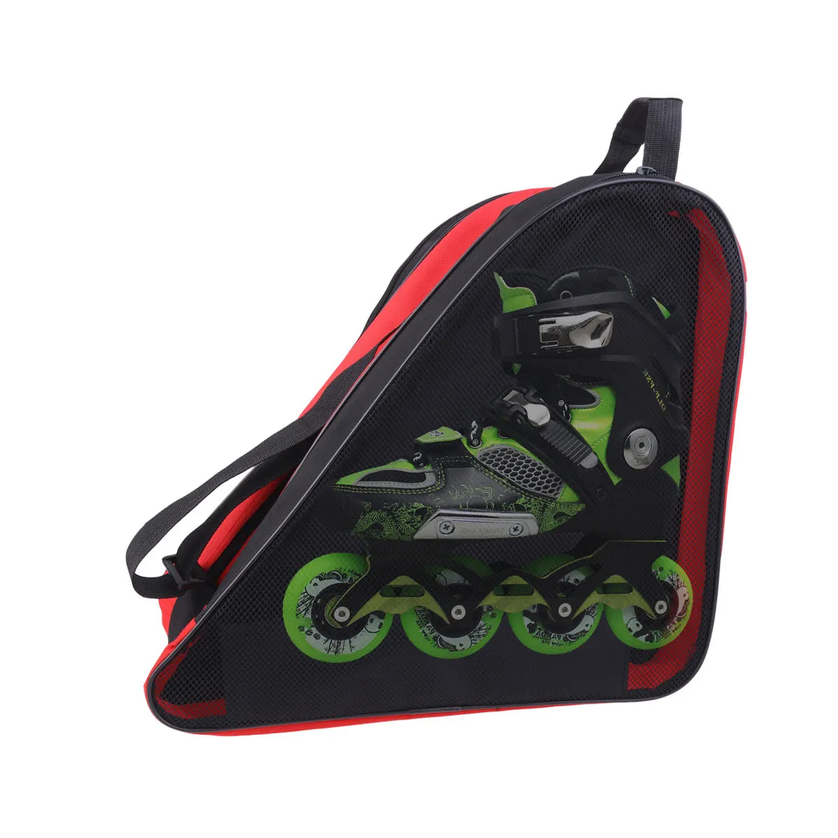 

Roller Skating Shoes Storage Bag Triangle Shape High Capacity Skate Bag for Inline Skates Towels Clothes Organizer