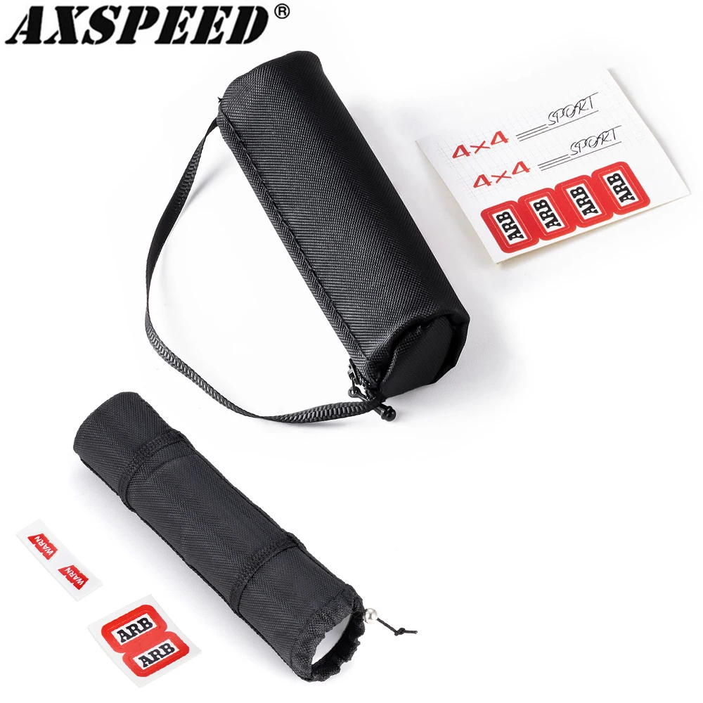 

AXSPEED Simulation Storage Bag Roof Bag Luggage Bag Handbag Sleeping Bag Decoration for 1/8 1/10 RC Crawler Car