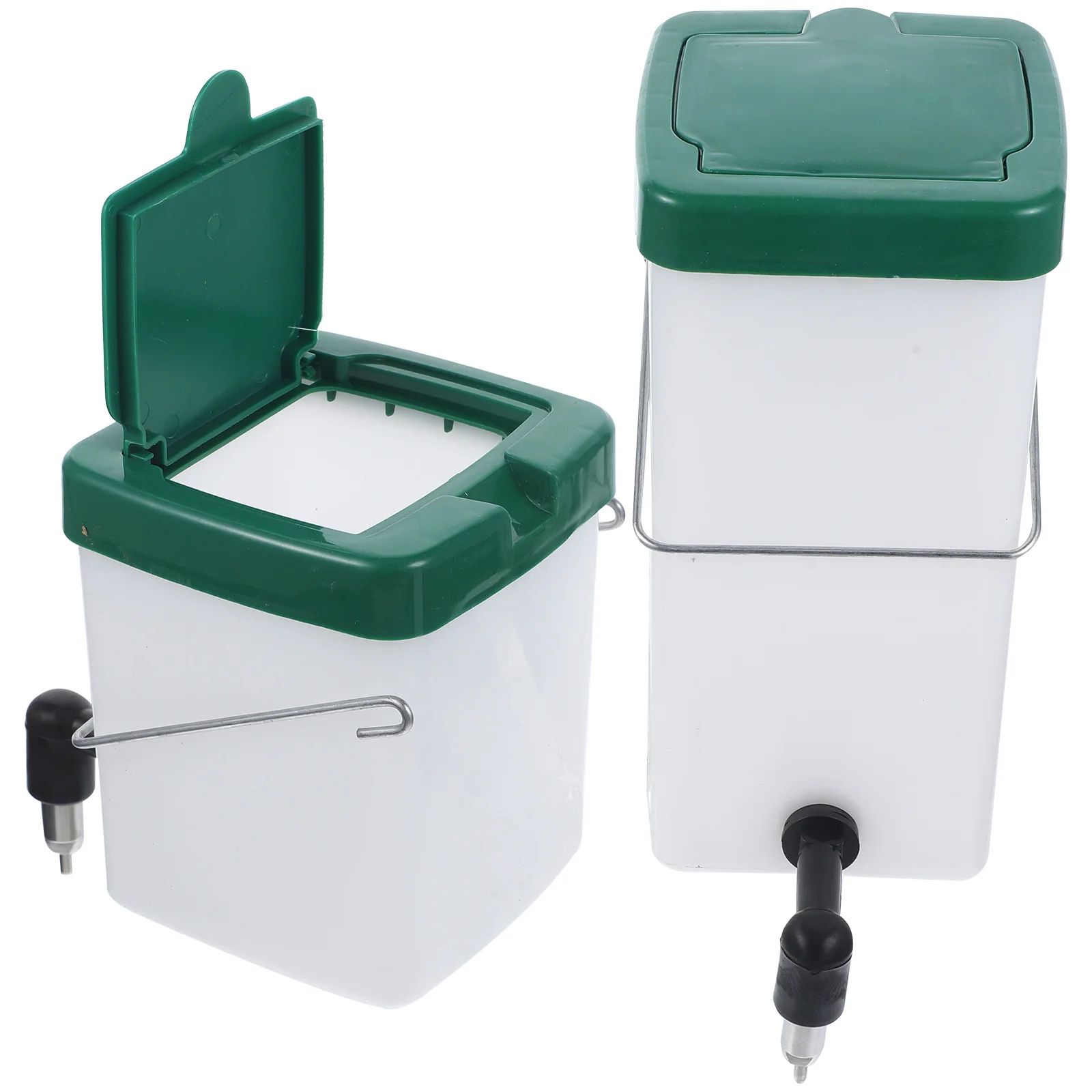 

2pcs Rabbit Water Bottle High-grade No Leakage Easy Install Durable Detachable Cleaning Pet Drinking Equipment Plastic Bottle