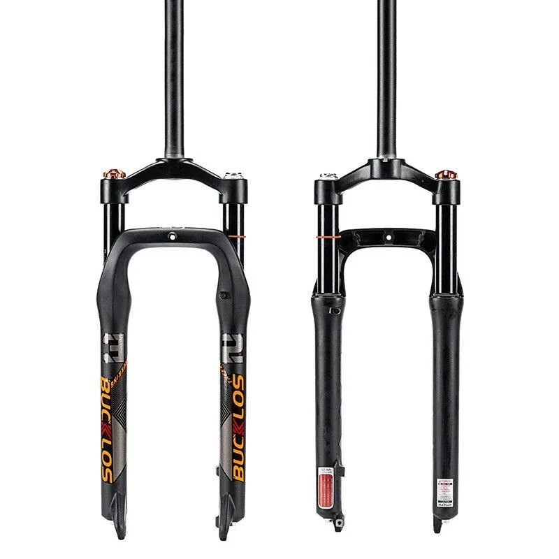 

Mountain Bike Bicycle Fat Fork 26*4.0 Air Suspension Fork Straight Pipe 120 Manual Lock Snow Fork