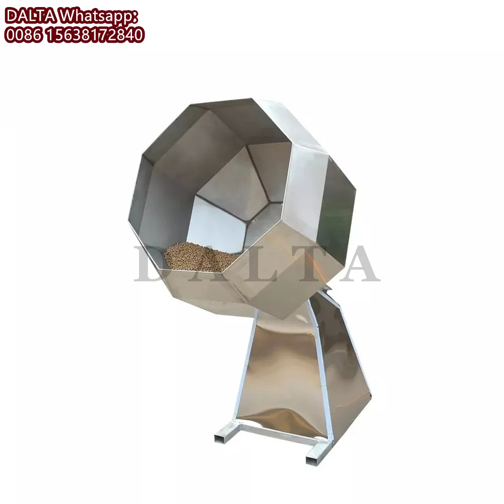 Venda quente Máquina de tempero de alimentação para animais de estimação Máquina automática de aromatização de lanche octogonal