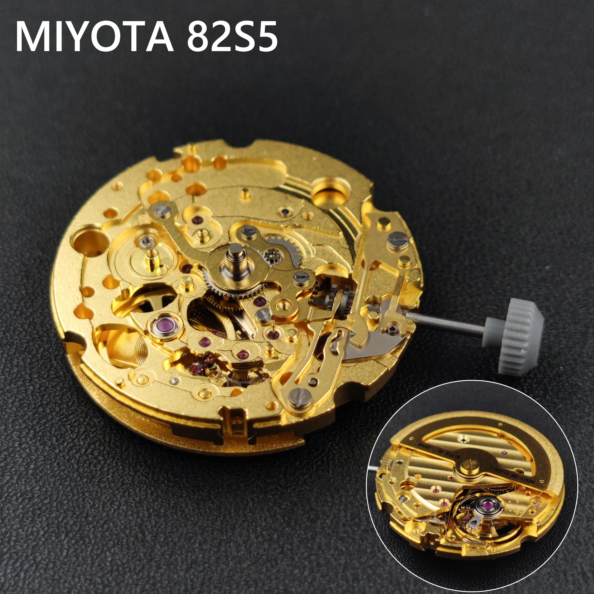 Japan MIYOTA 82S5 Mechanical Movement Golden/Silver Version 21 Jewels High Accuracy Import 82S5 Self-winding Mechanism Mod Parts