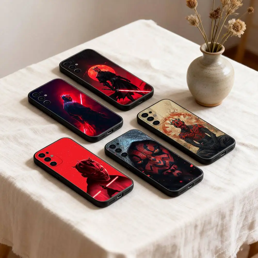 

D-Darth M-MaulS HOT Phone Case For Samsung S26,25,24,23,22,30,21,10,9,Ultra,Plus,Lite Black Soft Case