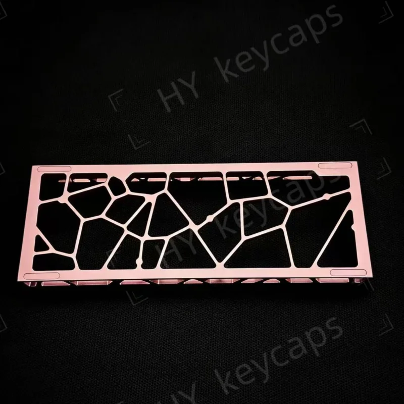 Pink AR60 perforated aluminum case for wooting60 mechanical keyboard.GH60 mp6+ mad60 GT60, only keyboard