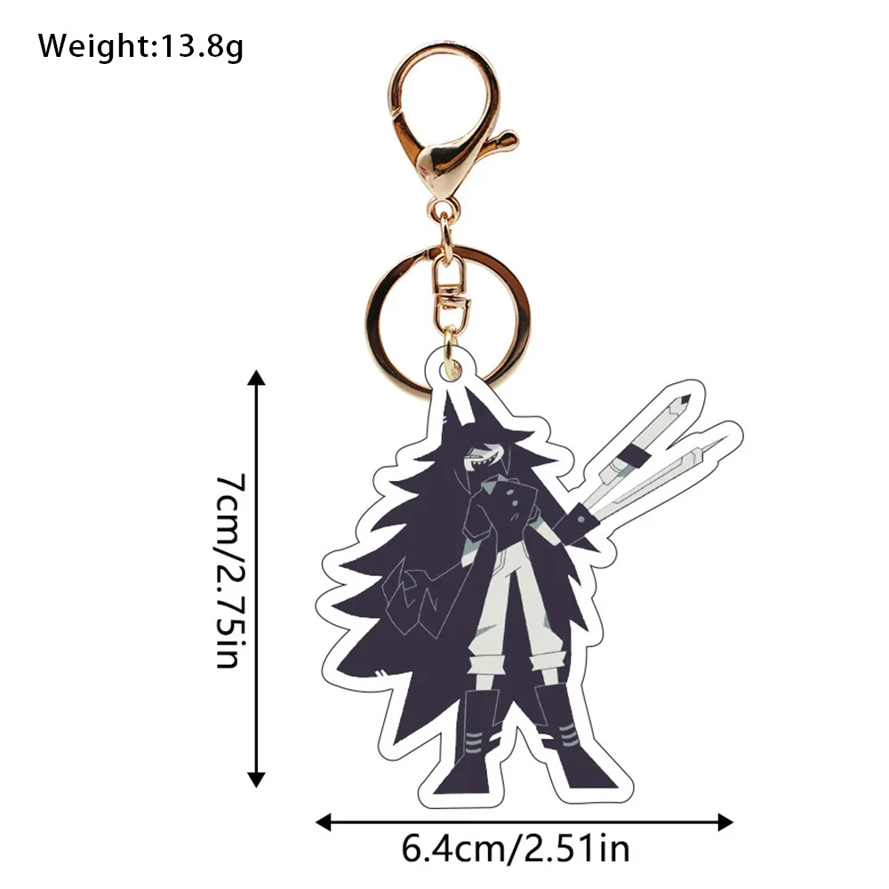 Game Fundamental Paper Education Cosplay Key Chain Accessories Pendant Cartoon Badge 6cm keychain