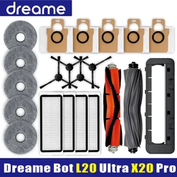 Dreame Bot L20 Ultra /L30 Ultra Akcesoria Główna szczotka boczna Filtr Hepa Mop Worek na kurz Odkurzacz robot Części zamienne