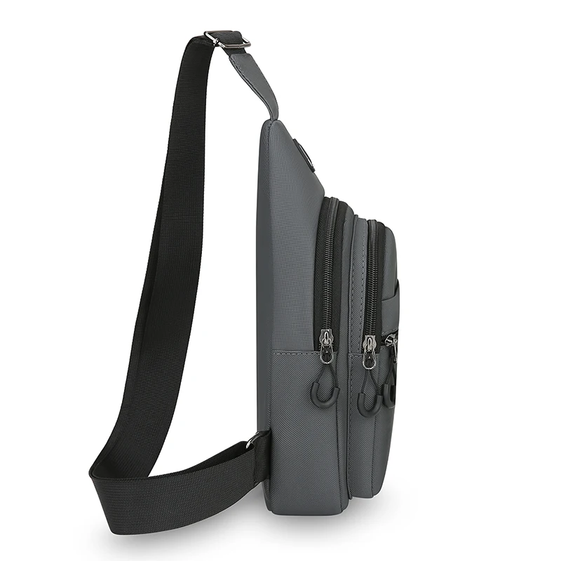 Men's Chest Bag Fashion One Shoulder Crossbody Bag Large Capacity Outdoor Sports Cell Phone Bag