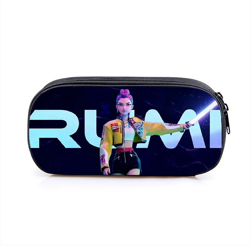 K-pop - Demon Girl Group Cartoon Backpack Large Capacity School Stationery Box Polyester Printed Pencil Box