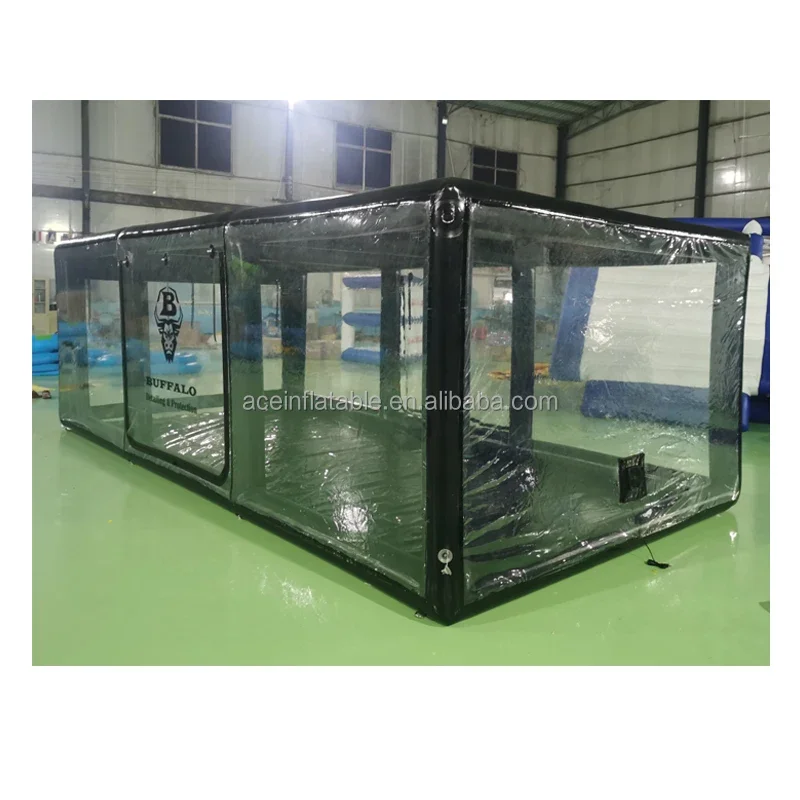 customized inflatable garage ultimate bike shield folding transparent PVC tent cover inflatable bubble for motorcycle