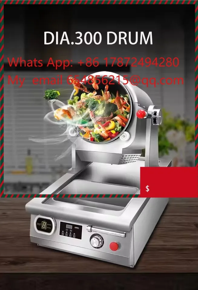 

Automatic Top Cooking Machine for Commercial Kitchen Induction Heating Robot for Stir-Frying Fried Rice Noodles Coffee