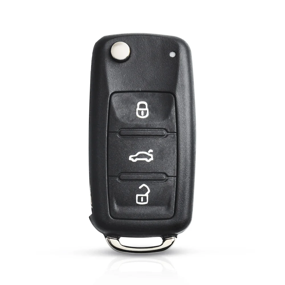 KEYYOU Ersatz Klapp Auto Schlüssel Shell Fall Fob Für VW Volkswagen Golf Mk6 Tiguan Polo Passat CC SITZ Skoda Octavia 3 Taste