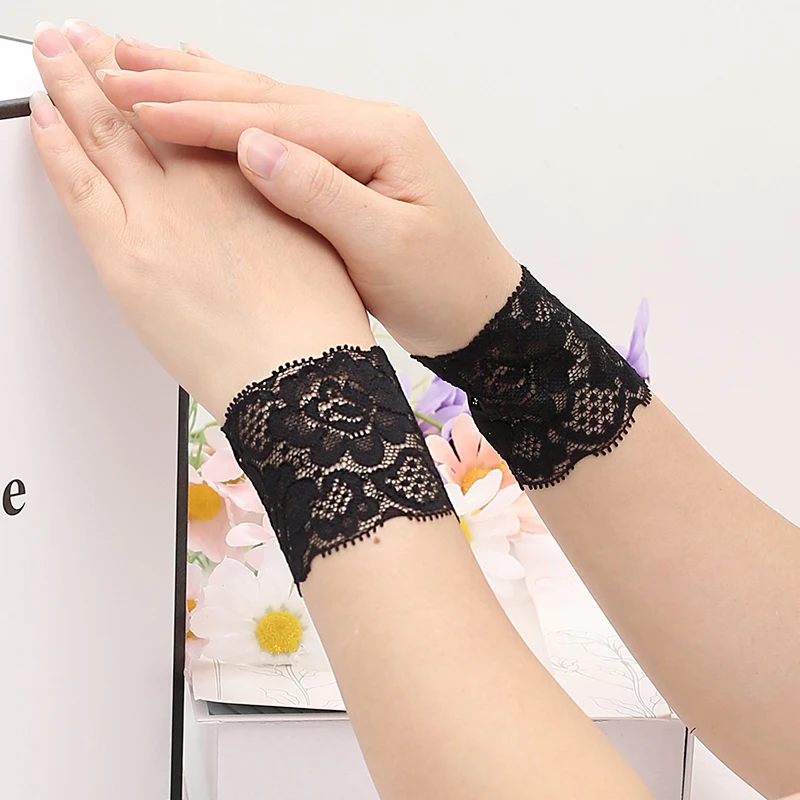 Lace Breathable Wristband Female Covered Scar Tattoo Arm Sleeve Sunscreen Summer Thin Short Fake Sleeve Decoration Wristband