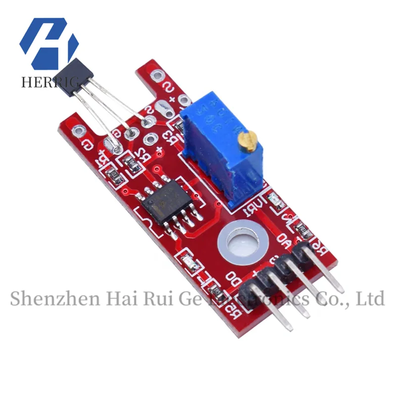 

KY-024 Linear Magnetic Hall Sensor Hall Sensor Module Suitable for 49E Hall Module