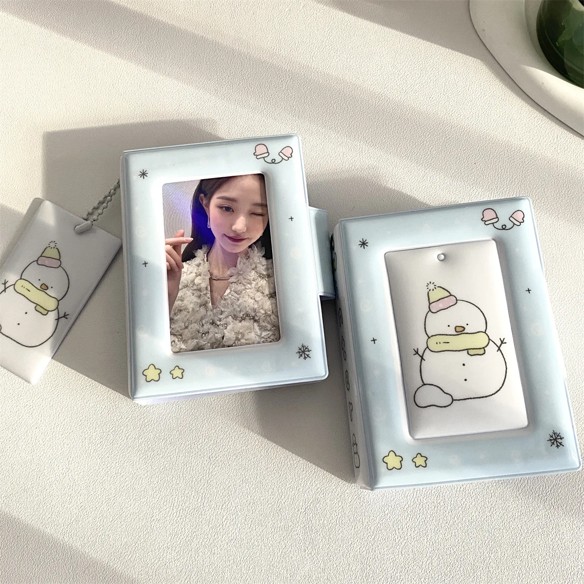 3-inch Snowman Album Photocard Binder Star Collect Book Idol Plush Photo Card Holder Photocards Album