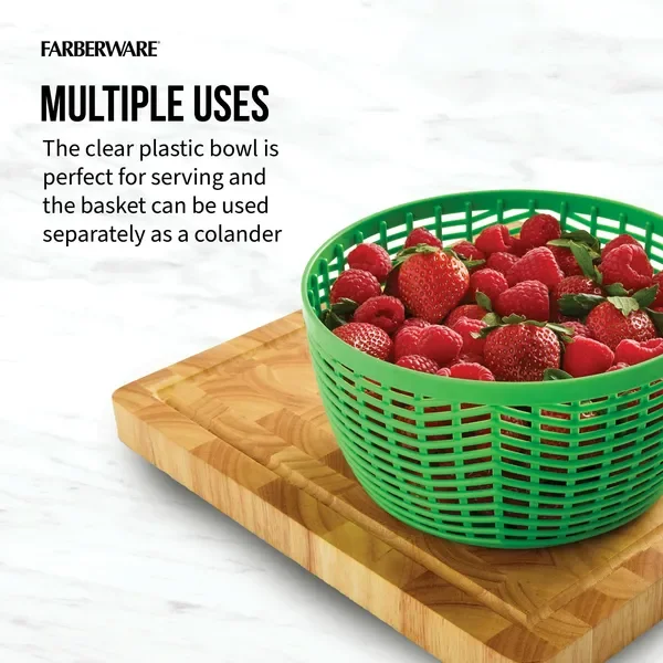 Professional Small Salad Spinner with Hand Pump Mechanism