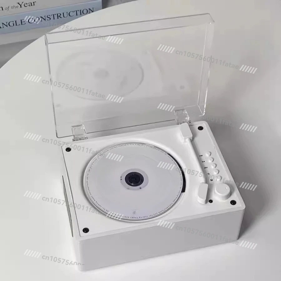 

Retro Bluetooth CD Player High Quality Speaker CD Player Trendy Vinyl Student Album Record Player Birthday Gift