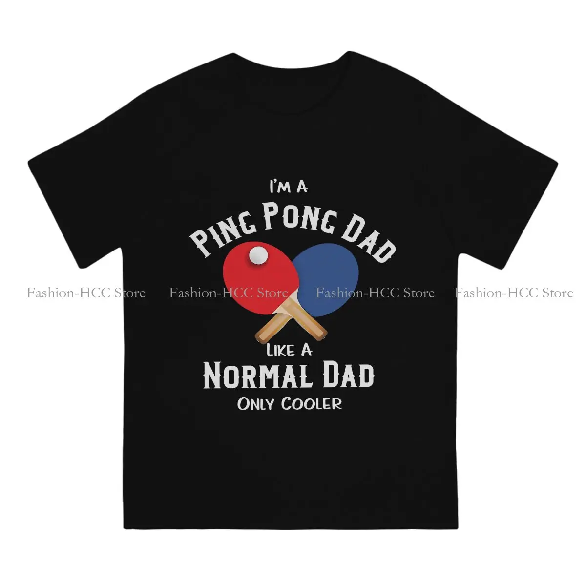 Ping Pong Table Tennis Crewneck Original TShirts  Personalize Men\'s T Shirt Polyester Hipster Clothing