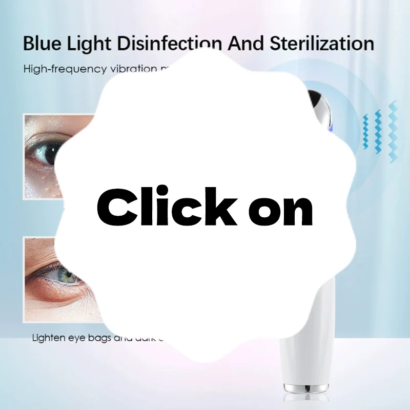 เครื่องนวดหน้าไฟฟ้าแบบพกพาขนาดเล็ก ลดเลือนริ้วรอย ลดรอยคล้ำใต้ตา ปากกาดูแลผิวหน้าเพื่อความงาม