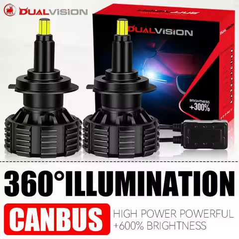 360 CSP H7 LED Car Headlights Canbus 3D Core H1 H11 H8 H9 9005 HB3 9006 HB4 6000K 12V Retrofit Kits Auto Lamp For Projector Lens