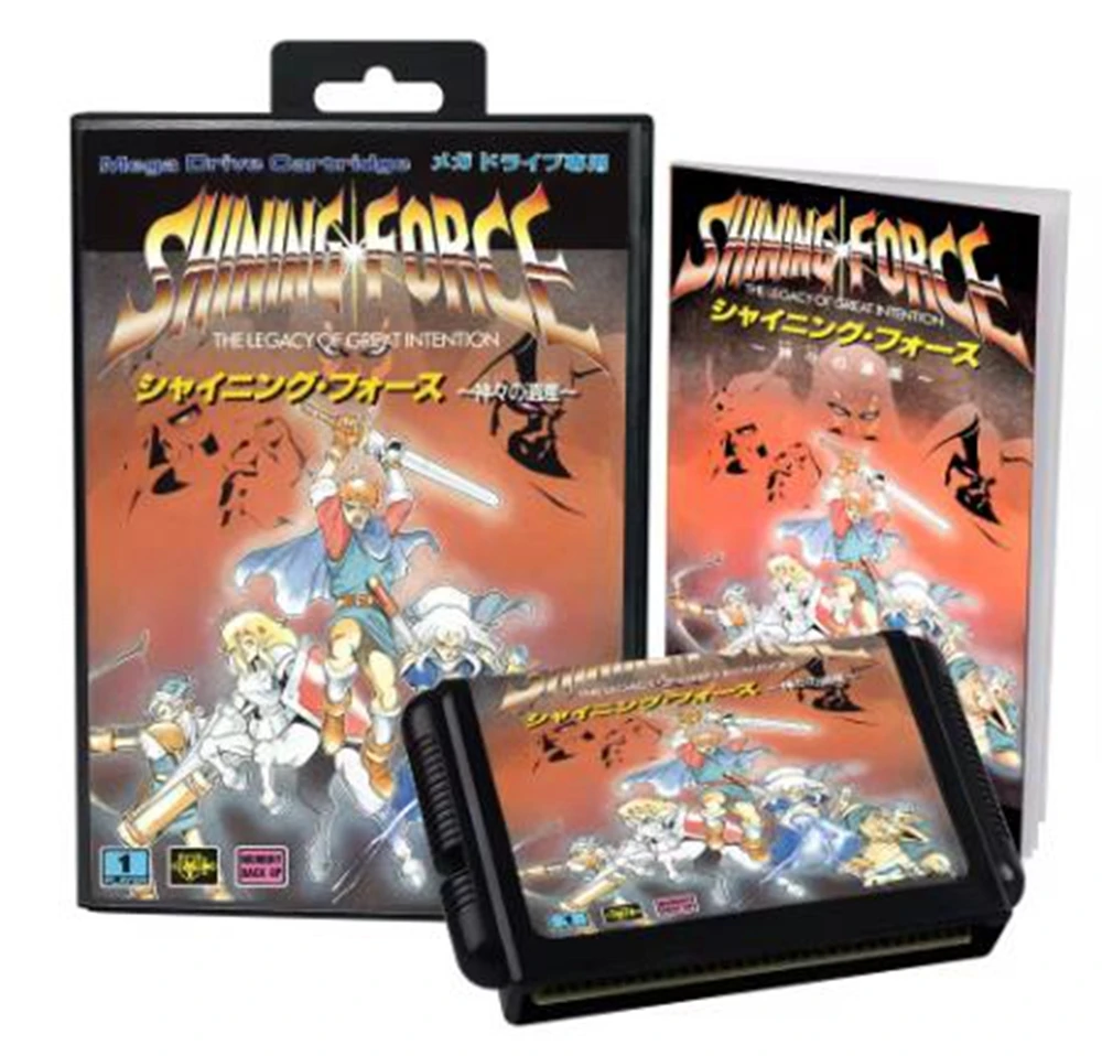 Shining Force with Box and Manual for 16 Bit Sega MD Game Cartridge Megadrive Genesis System