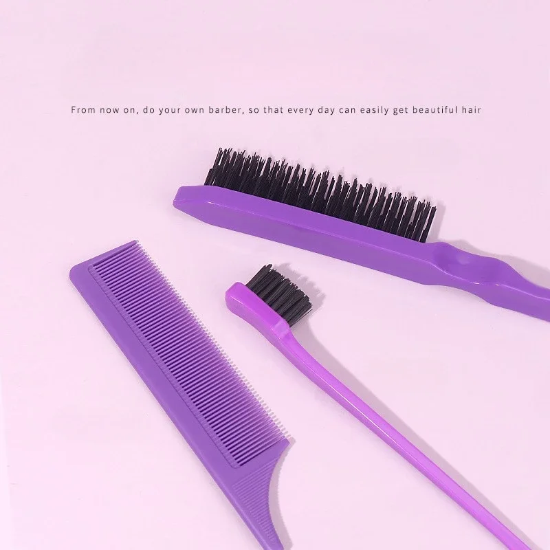 6Pcs Hairdressing Tool Set Hairline Brush Makeup Comb High Pressure Continuous Spray Spray Pot Curling Hair Style Adult Children image 3