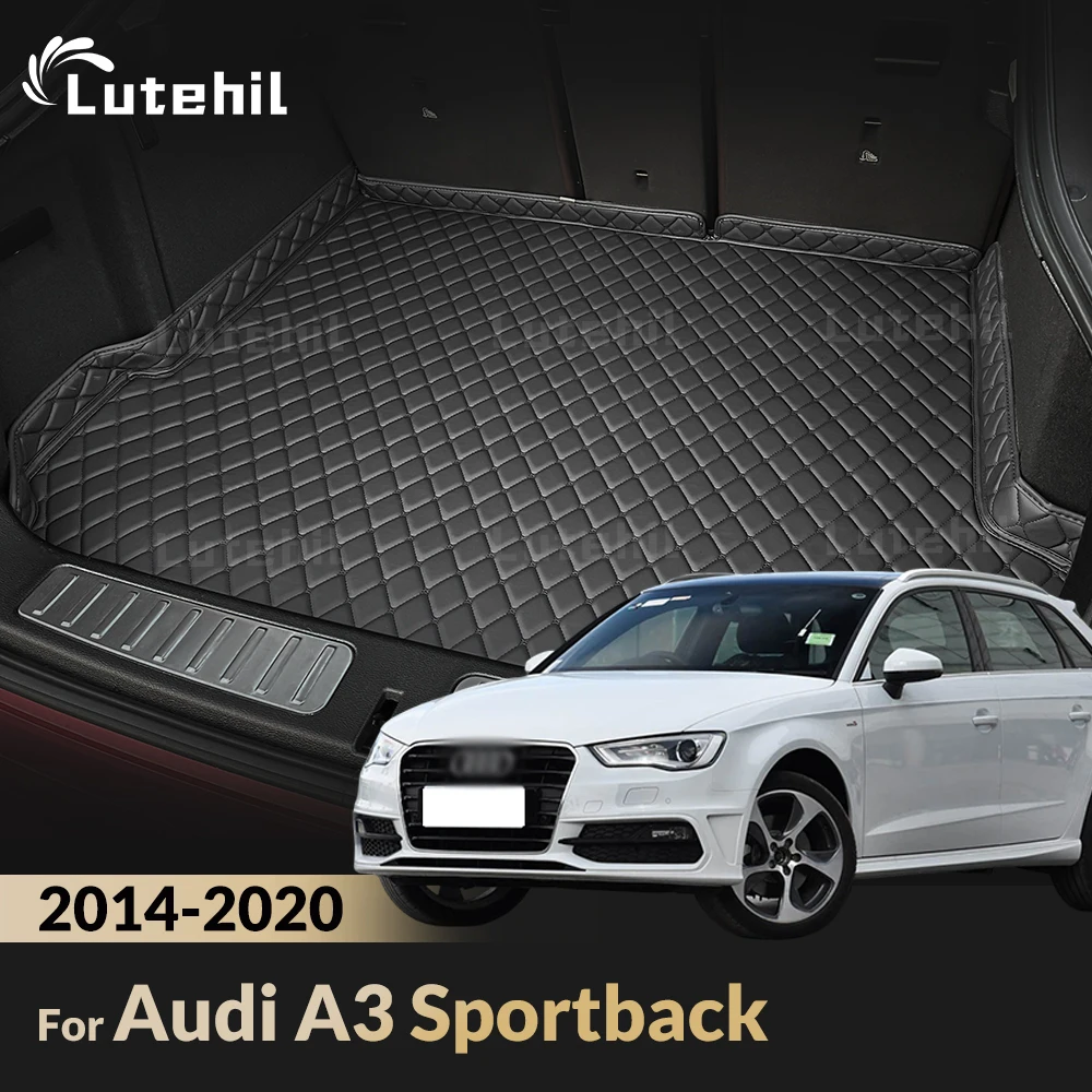 

Для Audi A3 Sportback 2014 2015 2016 2017 2018 2019 2020 Lutehil коврик для багажника автомобиля коврик для багажника ковер аксессуары для интерьера чехол