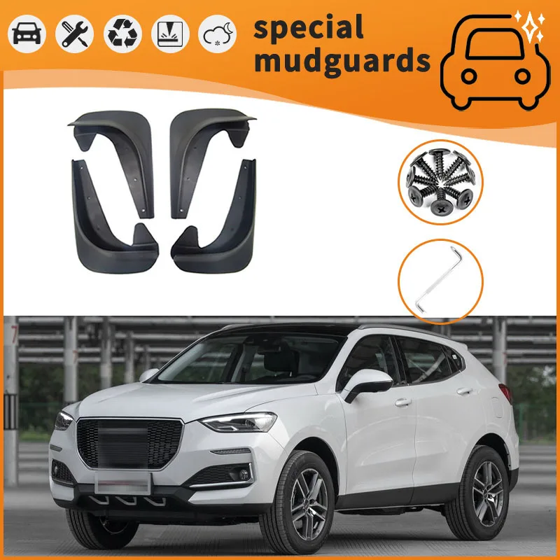 

For 18-21 Haval F5 models Mudguards Fender Mudflaps Front Rear Flares Splash Guards Cover Car Accessorie