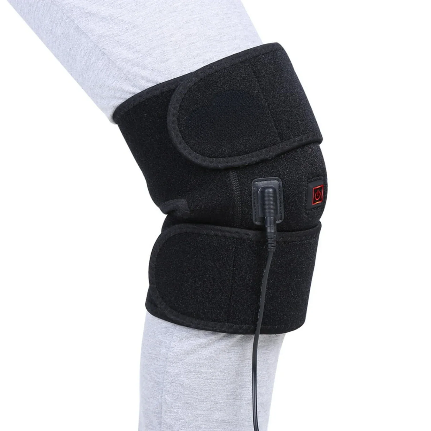 

Heating Knee Pad,Heated Knee Brace Far Infrared Heat Therapy Heating Knee Brace Wrap for Arthritis Pain Rheumatism Varicose Vein