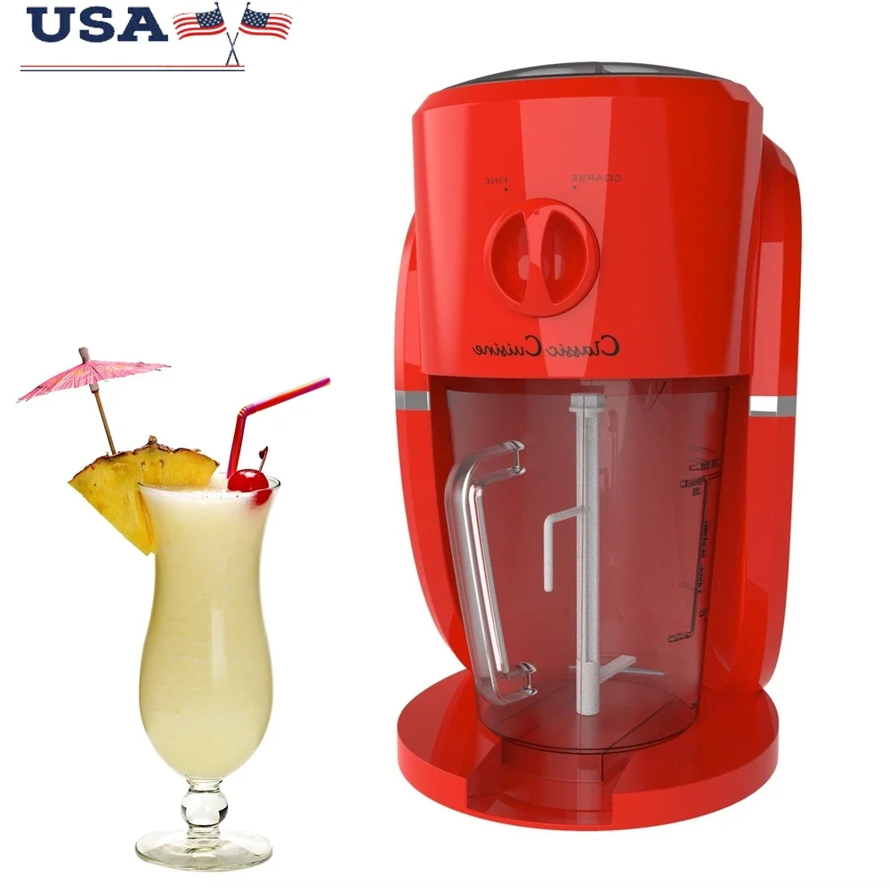 

Slushy Frozen Drink Maker Ice Crusher Shaved Ice Machine Kitchen Smoothie Maker Compact Durable Safe Iced Drinks Slushies