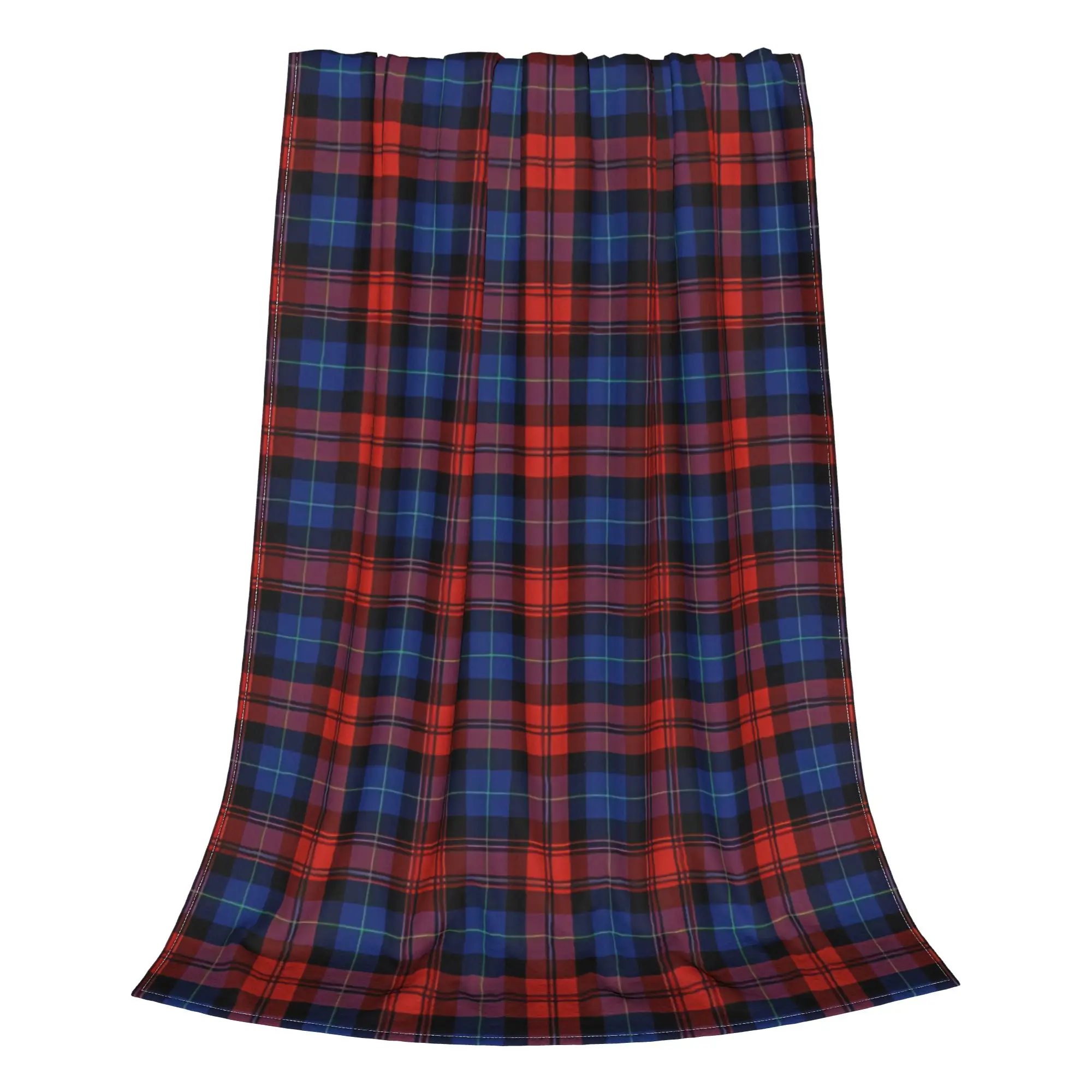 1PC Home Cutecore MacGillivray Tartan  Scots Style Blanket Super Cosy Plush Home Living Room Sofa Halloween
