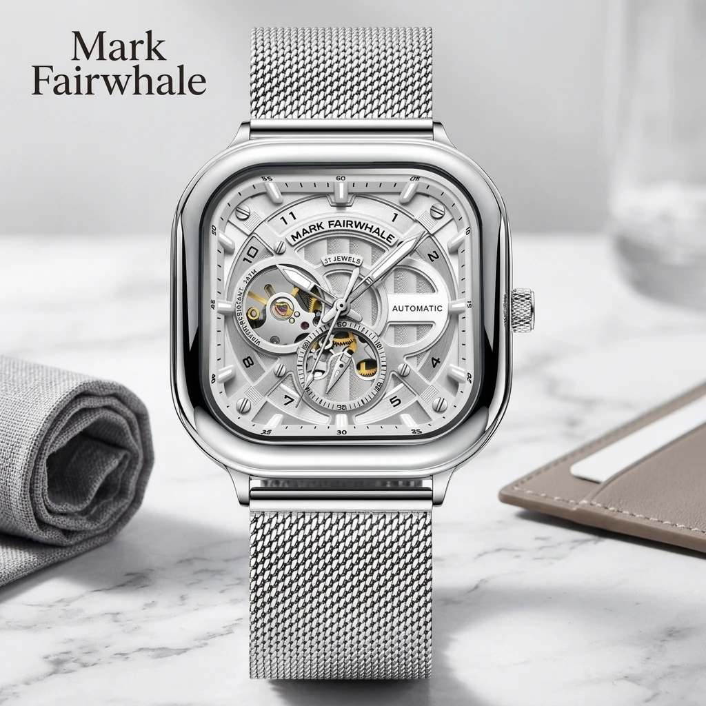 montre-mecanique-automatique-de-luxe-mark-fairwhale-pour-homme-cadran-squelette-carre-bracelet-en-maille-montre-bracelet-d'affaires