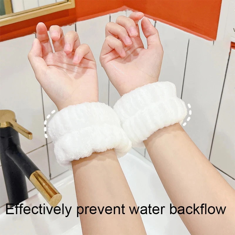 2pcs Wrist Bands for Washing Face, Face Washing Wristbands, Arm Wrist Towels for Washing Face, Spa Face Wash Absorbent Wristband