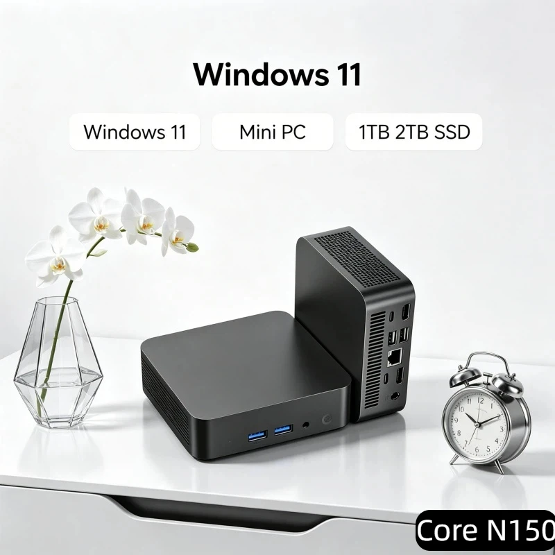

Mighty Core N150 Windows 11 Pro Mini PC 4K HD BT5.2 WiFi6 1TB/2TB SSD 32GB RAM Office Gaming PC 3 Years Warranty