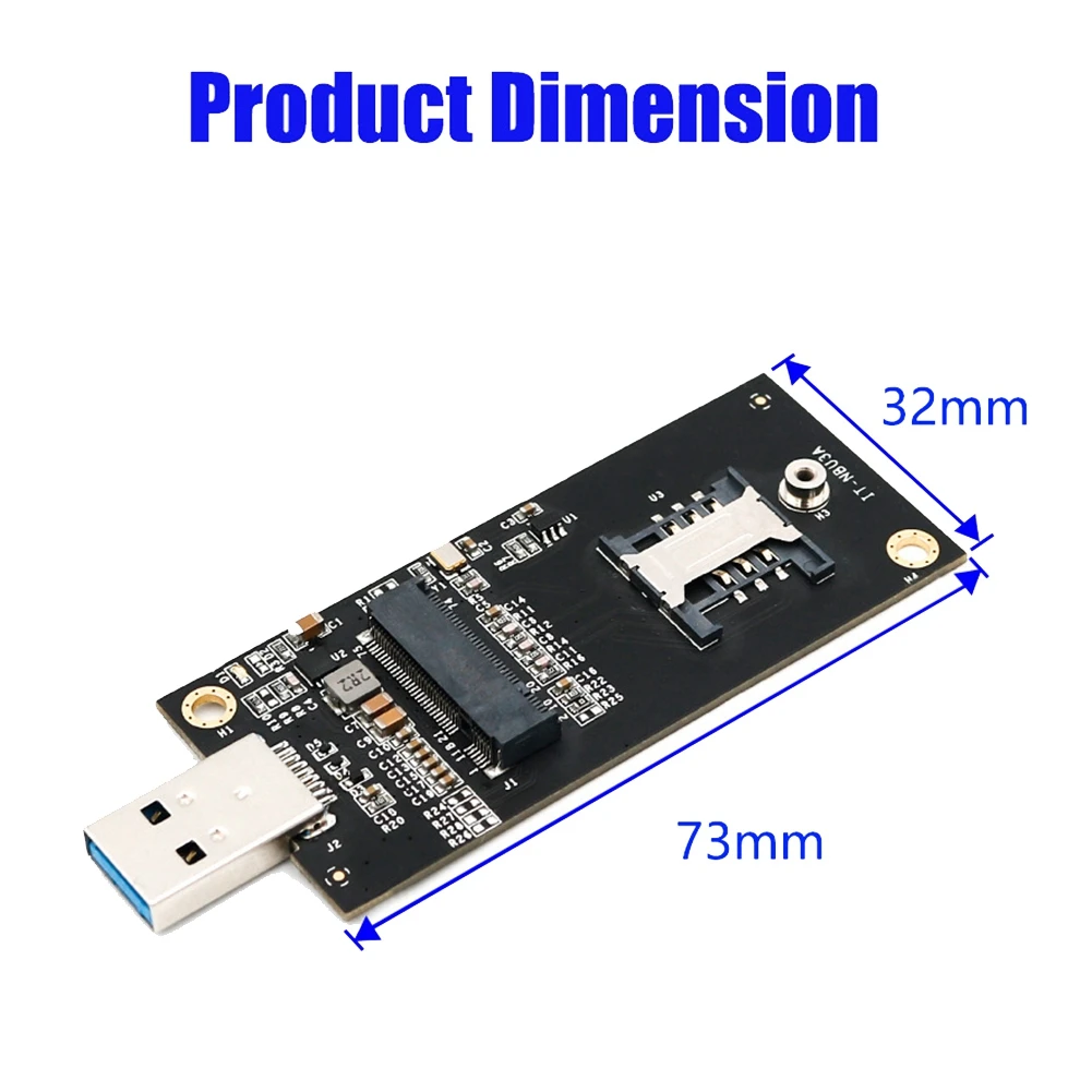 M2 To SIM USB Adapter M.2 M2 NGFF B Key To USB 3 3.0 Converter USB3.0 Expansion Card for 3G/4G/5G Module