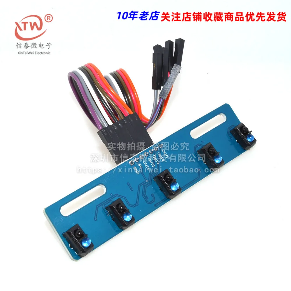 5-Way Tracking Sensor 5-Way Infrared Tracing Sensor Module Tcrt5000l