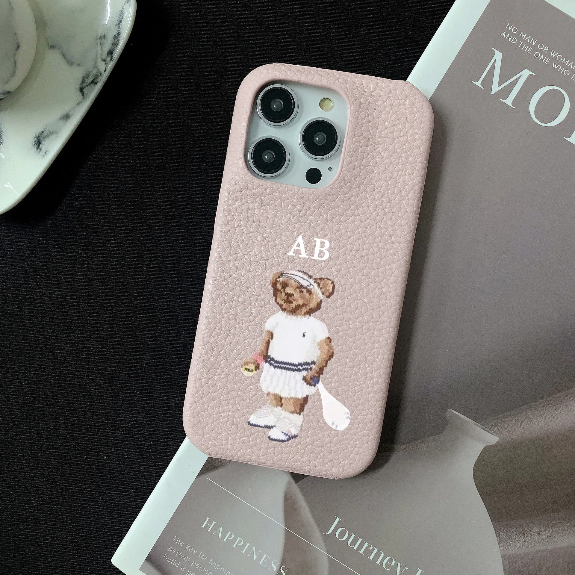 Personalized Customized Name Letter Leather Case For Iphone 15 16 pro max 14 13 Pro Max 12 Mini 11 kafr letters Luxury Covers