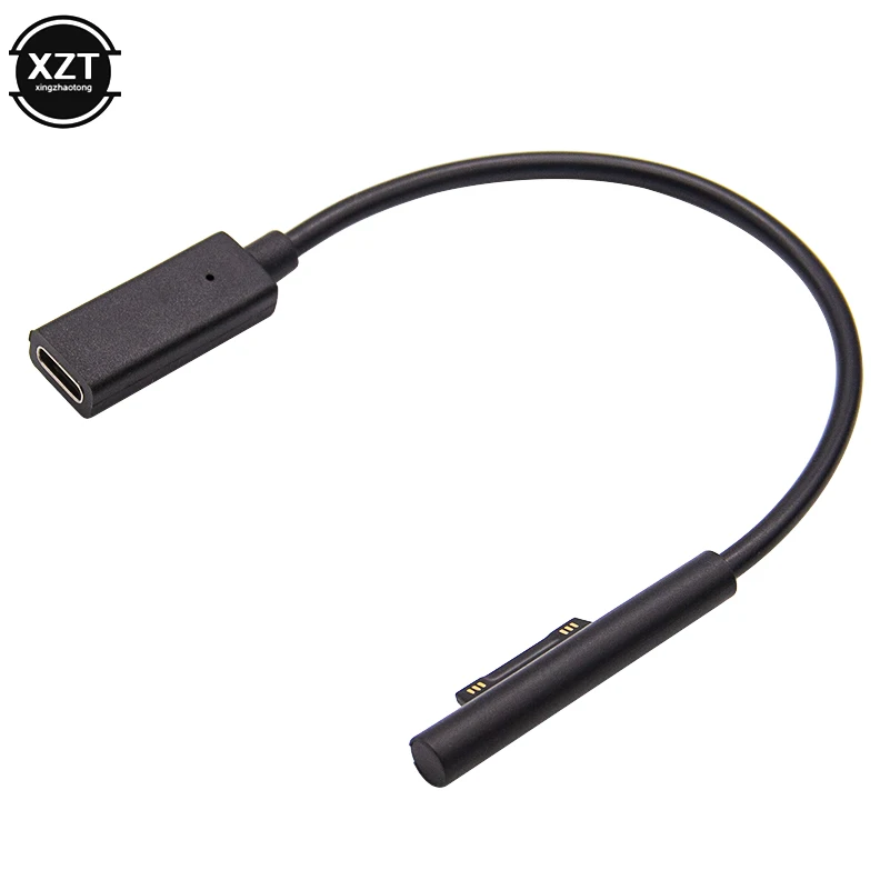 Adecuado para Microsoft Surface Tablet PC PRO3456 Cable de carga PD a tipo C Cable adaptador hembra de carga rápida