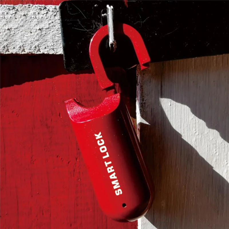 AED7-Fingerprint Padlock M01 Anti-Theft Smart Door Lock Keyless USB Rechargeable Security For Home Bike Locker