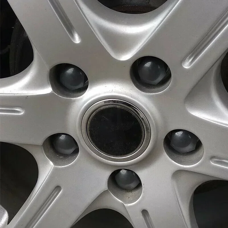 20pcs Car Nut Cap Gloss Black Alloy Wheel Nut Bolt Covers Cap Universal Set For Any Car ABS Plastic Black 22X18mm Wear Parts