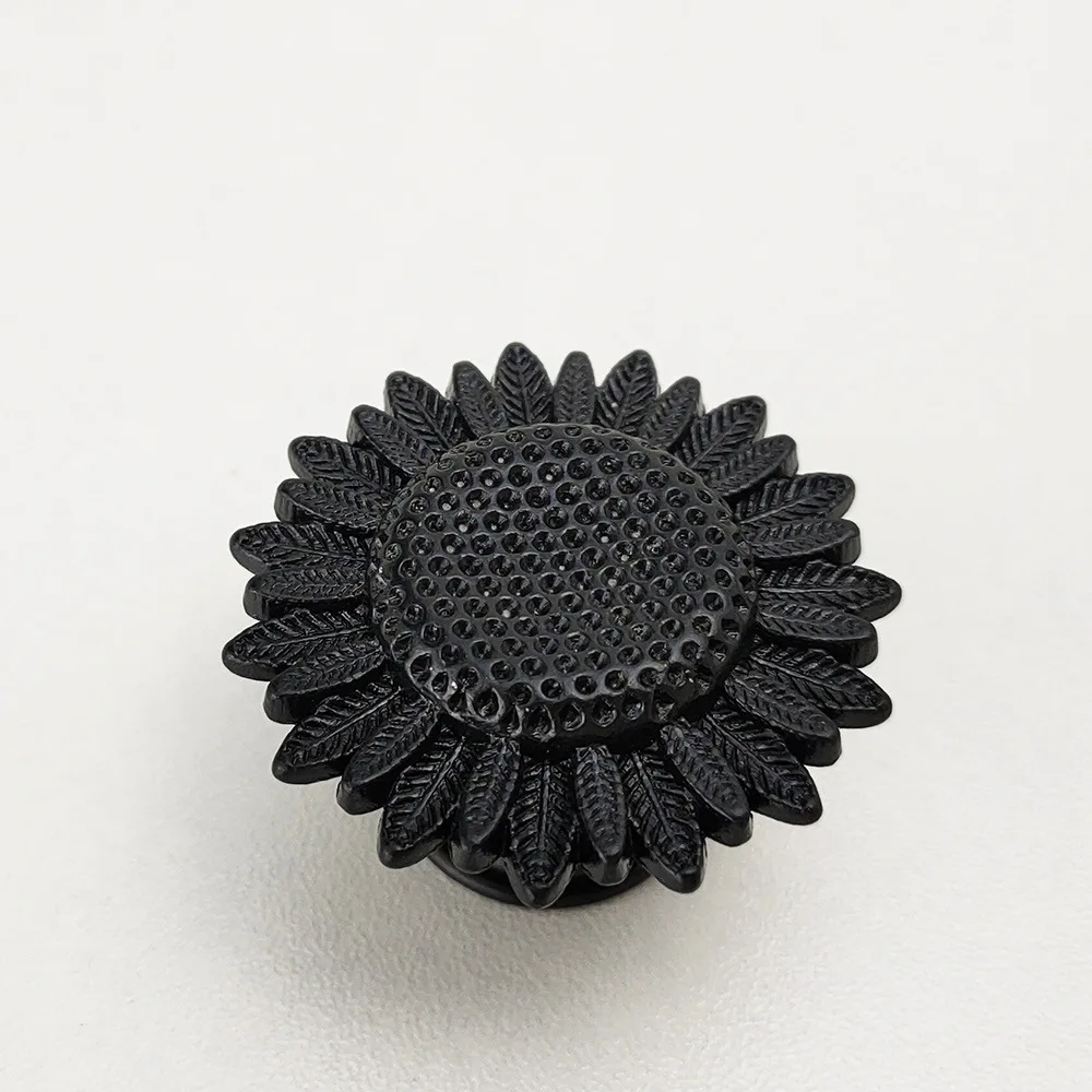 Vintage Sunflower Cabinet Knob Zinc Alloy Drawer Handle Decorative Furniture Pull Metal Hardware For Kitchen Cupboard Door