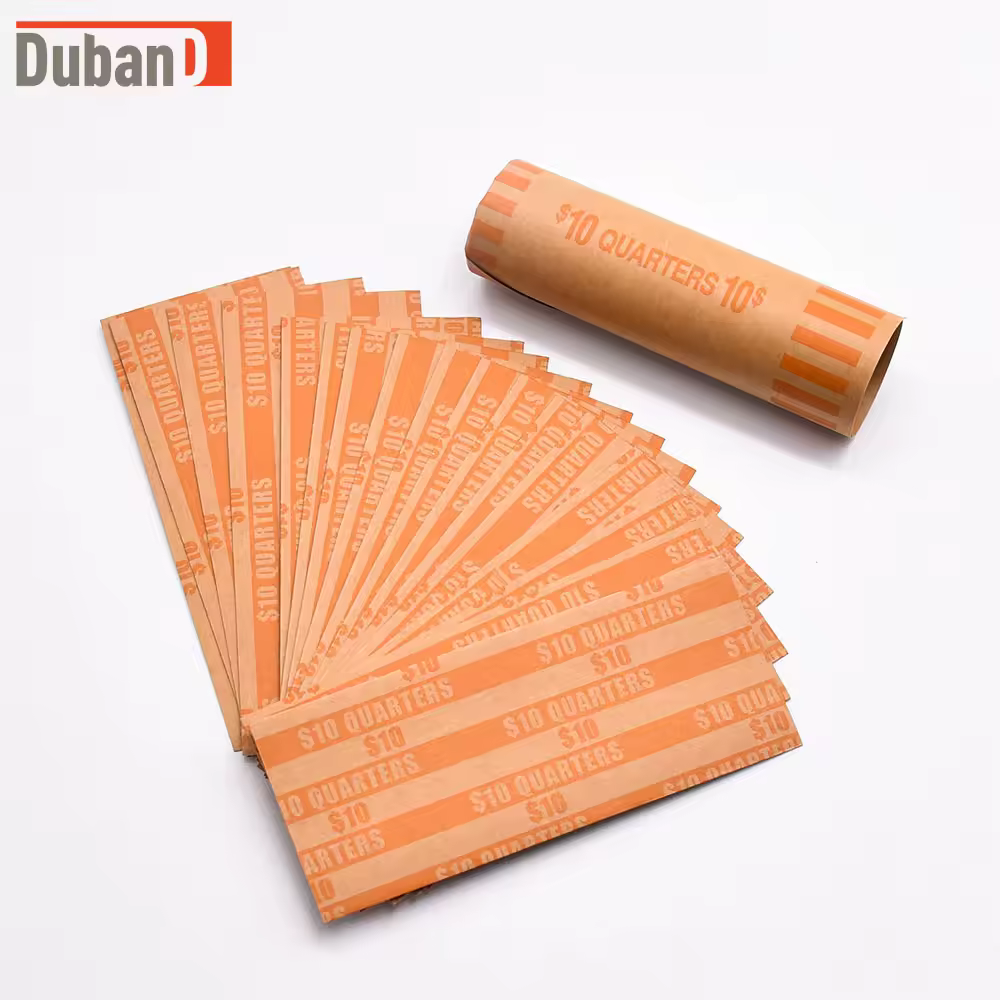 Coin Wrappers Assorted  Preformed Coin Rolls Wrappers for All Coins Including 100 Quarter and 50 of Each Penny, bottega bag
