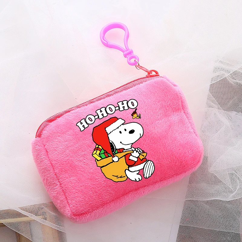 

Snoopys Christmas Coin Purse Boys Girls Cute Wallets Cartoon Printed Portable Large Capacity Wallet Xmas Party Candy Bags Gifts