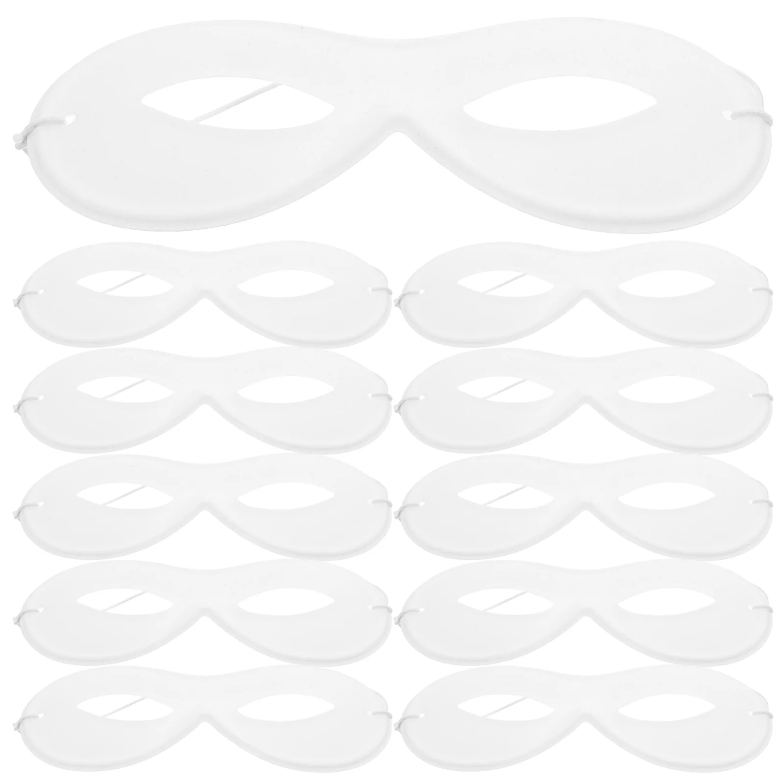 

20Pcs DIY Graffiti PVC Flocking Masks Soft Comfortable for Party Birthday Family Activities Paintable Creative Art Mask