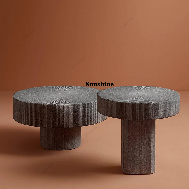 

Креативный круглый приставной столик в форме каменной мельницы, антикварный, современный, для улицы, кофейный столик для патио.