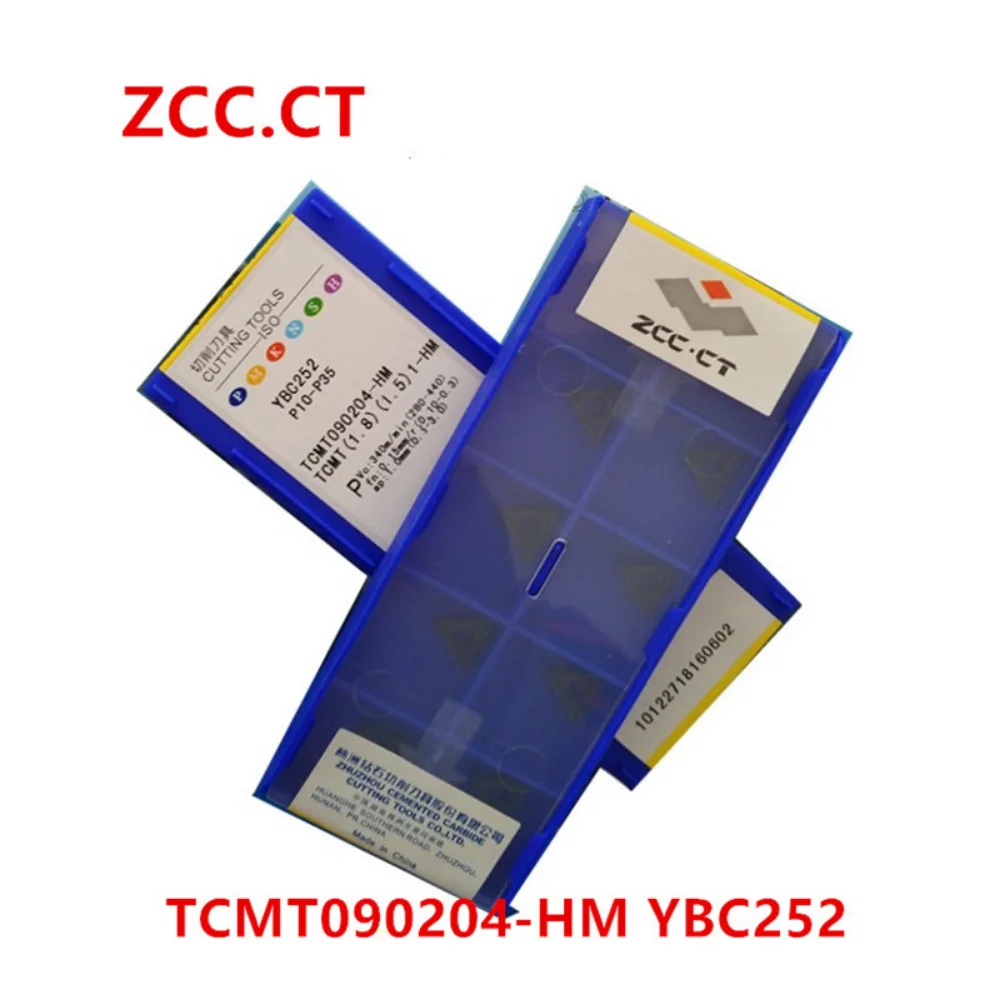 ZCC.CT 10P TCMT090204/090208/110204/110208/16T304/16T308-HM  YBC252 Indexable Turning Tool CNC Carbide Insert For Steel