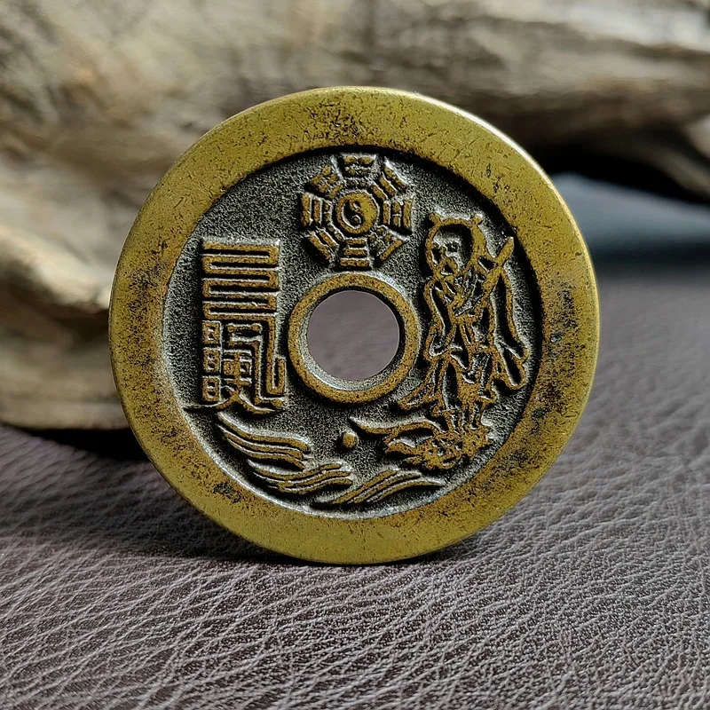 

Ancient Coin Brass Coin Tai Shang Chuo Copper Flower Coin Yellow Bright Patina Pure Copper Casting Sand Casting Antique Craft Co