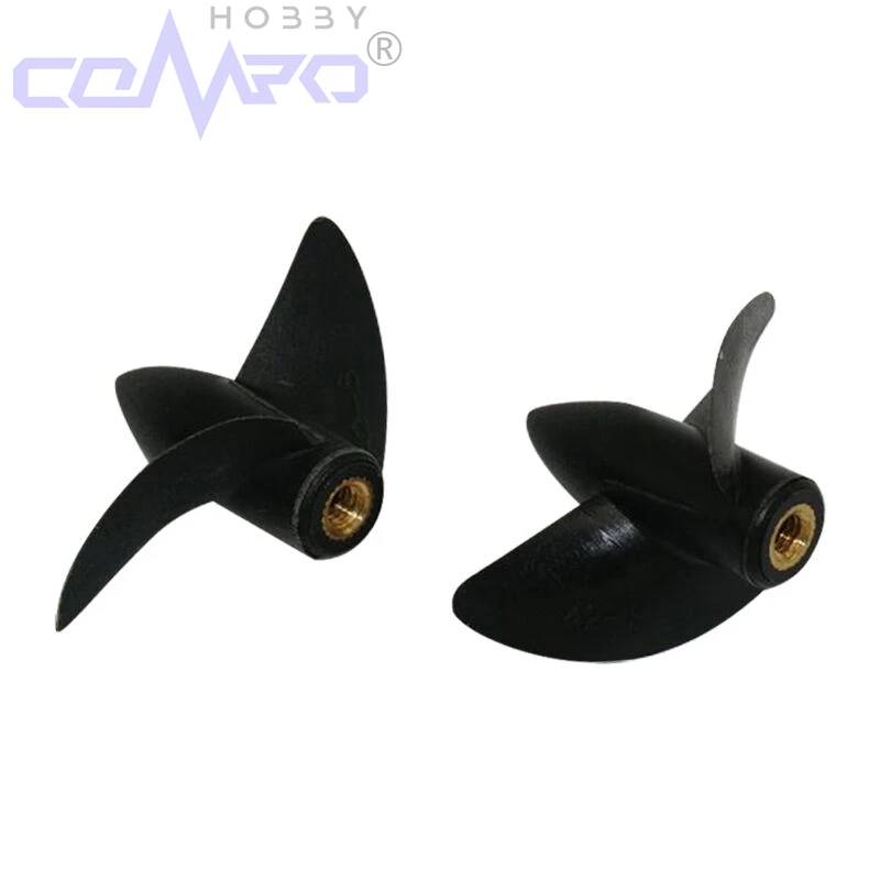 2 szt. Śruba M4 z rdzeniem miedzianym, 2-łopatowe śmigła do łodzi RC DIY, nylonowa łopatka do łodzi z śrubą CW CCW do części do łodzi RC